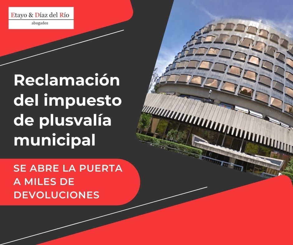 devolución del impuesto de plusvalía municipal